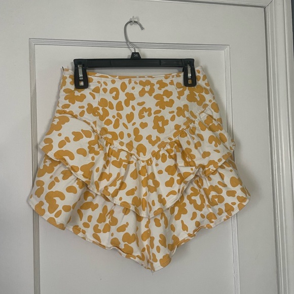 MOTHER The Ruffle Skirt in Floral Leopard Size 27 / Size 4 - Picture 3 of 7